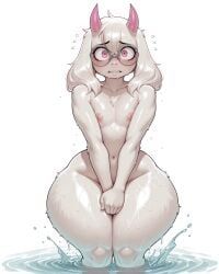 ralsei, ralsei_with_white_fur, goldybo, 1anthro, anthro