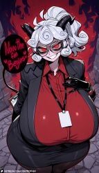 pandemonica_(helltaker), helltaker, patreon, artist_request, entrophex123