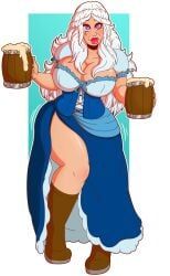 daenerys_targaryen, game_of_thrones, wrenzephyr2, age_progression, beer
