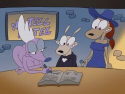 alicia_(rocko's_modern_life), heffer_wolfe, lavande_nudle, rocko_rama, steer