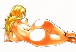 matsumoto_rangiku, bleach, 1girls, arm_support, ass