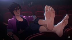 invisigal, dispatch_(game), su_whore_(artist), barefoot, black_hair