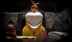 freddy_(fnaf), toy_chica_(fnaf), five_nights_at_freddy's, five_nights_at_freddy's_2, scottgames
