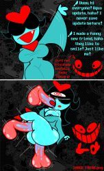 aqua_(deltarune), friend_(deltarune), deltarune, deltarune_chapter_5, skeletonhearts