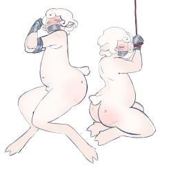 ambiguous_gender, anthro, bdsm, big_butt, bondage