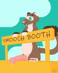 animal_genitalia, animal_penis, anthro, big_penis, blush