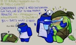blue_(among_us), lime_(among_us), among_us, among_us_(series), ass