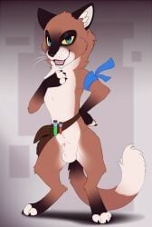 meraence, 3_fingers, 3_toes, animal_genitalia, anthro
