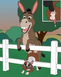 donkey_(shrek), perrito_(puss_in_boots), dreamworks, dreamworks_animation, puss_in_boots:_the_last_wish