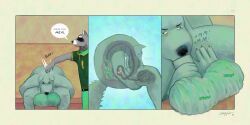 sharkinthepark, 5_fingers, animal_genitalia, animal_penis, anthro