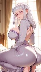 emilia_(re:zero), patreon, re:zero_kara_hajimeru_isekai_seikatsu, nekromant, 1girl