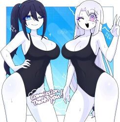 sana_(yume0534), yume0534, bikini, black_leotard, female