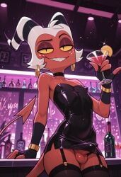 moxxie_(helluva_boss), hellaverse, helluva_boss, konoko45, 4_fingers