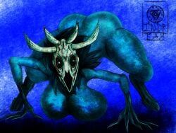 wendigo, mythology, noirfantasy3d, 1girls, ass_up