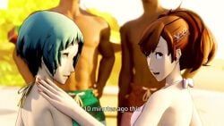 aigis_(persona), amagi_yukiko, ann_takamaki, anonymous_male, elizabeth_(persona)