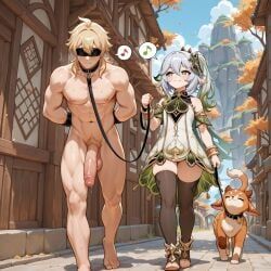 nahida, nahida_(genshin_impact), genshin_impact, femdomfantasyai, autumn