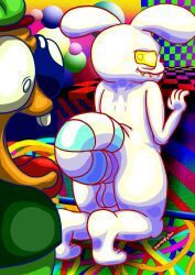 swagbun, 2boys, anthro, anus, autotailsex