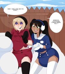 merunyaa, cloth_diaper, detailed_background, diaper, duo
