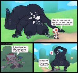 chain_chomp, gigi_(thecoatl034), red_toad, toad_(mario), mario_(series)