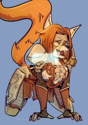 azik, ahe_gao, all_fours, anthro, armor