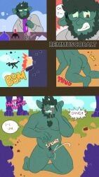 remmus_cobalt, anthro, balls, bodily_fluids, cum