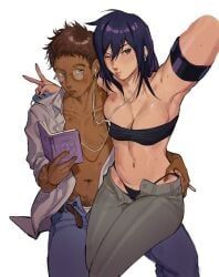 haru_(dorohedoro), kasukabe_(dorohedoro), dorohedoro, ksooupart, armpits