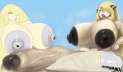 cynthia_(pokemon), lusamine_(pokemon), pokemon, zeltanari, 2futas