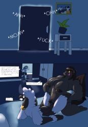 puwma, dirtymac, anthro, black_body, black_fur