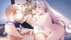 sugar_conflict_x, 1boy, 1boy2girls, 2girls, after_sex