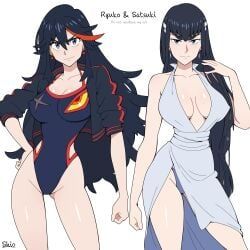 kiryuuin_satsuki, matoi_ryuuko, protagonist, senketsu, kill_la_kill