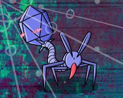 pokefound, bacteriophage, blush, erection, feral