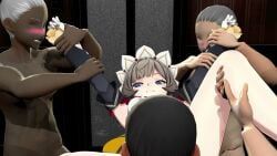 sandrone_(genshin_impact), angels_of_delusion, genshin_impact, gurupenjas, arm_grab