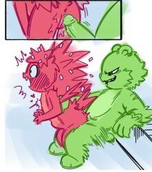 flaky_(htf), flippy_(htf), happy_tree_friends, anthro, bear