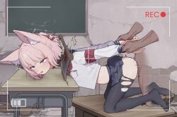 niko_(blue_archive), blue_archive, ju_ge, 1boy, 1girls