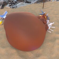 len_(rifykoh), rifykoh, 3d_background, abdominal_bulge, after_vore