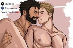billy_butcher, homelander, 2boys, anal_sex, beard