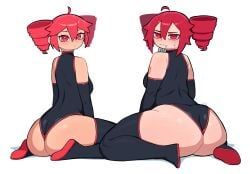 kasane_teto, utau, crim7x, 2girls, ahoge
