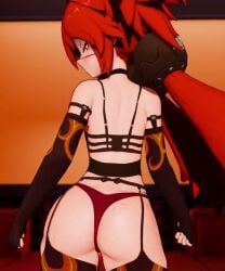 koleda_belobog, zenless_zone_zero, gigaman76, 1girls, ass