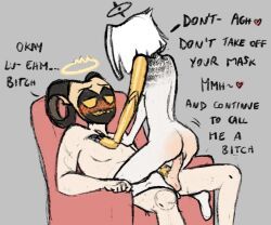 abel_(hazbin_hotel), lute_(hazbin_hotel), hazbin_hotel, angel, ass