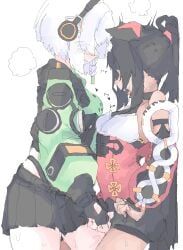anby_demara, nekomiya_mana, zenless_zone_zero, mocamocaink, 2girls