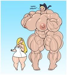 fionna_the_human_girl, susan_strong, adventure_time, forsakun, 2girls