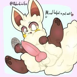 cremis, palworld, adorbinite, anus, ball_fluff