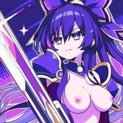 yatogami_tohka, date_a_live, pinterest, holding_sword, light-skinned_female