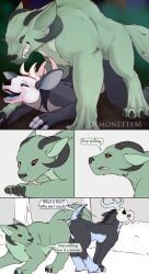 original_character, demonettem, antlers, canid, canine