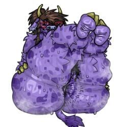 clairemilk, anal_hair, andromorph, anthro, anus