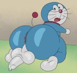 doraemon_(character), doraemon, kiffy_(artist), 1boy, ass_bigger_than_body