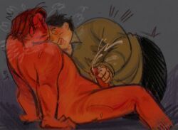 morris_(stardew_valley), pierre_(stardew_valley), stardew_valley, vilochkaa, 2boys
