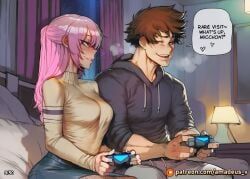 kawaii_dake_ja_nai_shikimori-san, amadeus_v, 1boy, 1girl, bedroom