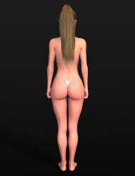 stormlux18, 1girls, back_view, bikini, female