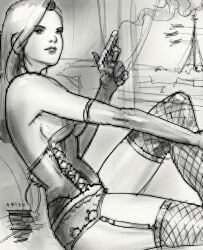 skylar_saint_claire, pandemic_studios, the_saboteur, breasts, corset
